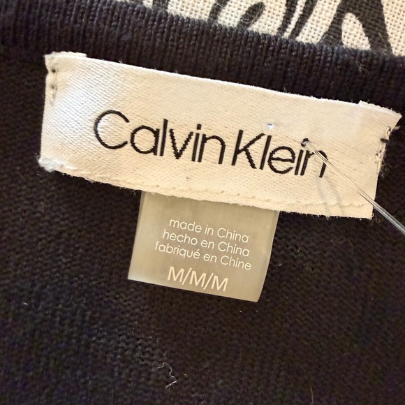 Calvin Klein Black Dress with Silver Detailing - Picture 8 of 10